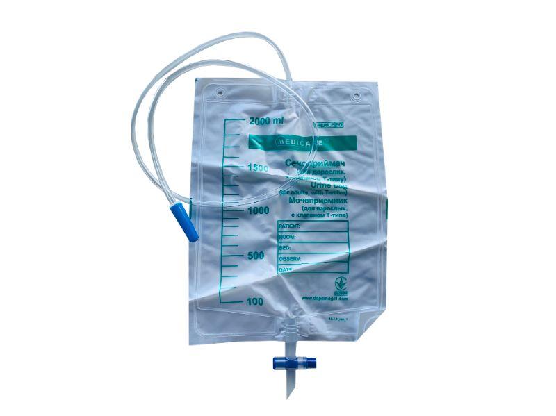 Сечоприймач “MEDICARE” (для дорослих, з клапаном Т-типу) (2л)